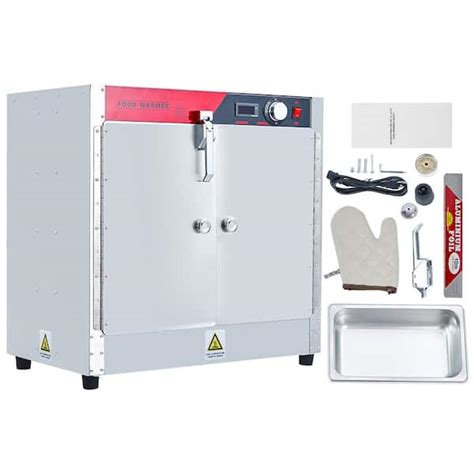 Garvee Double Door Tier Hot Box Food Warmer W Stainless Steel Buffet Server With Water