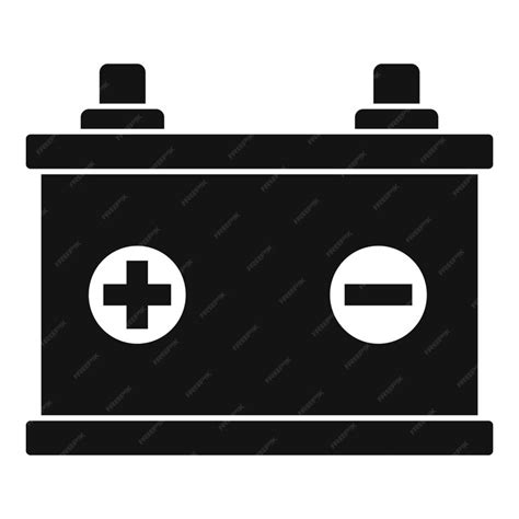 Premium Vector Car Battery Icon Simple Illustration Of Car Battery