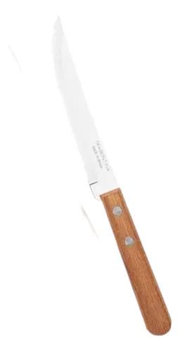 Cuchillo De Mesa Parrillero Mango Madera Tramontina Mercadolibre