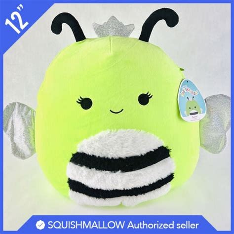 Squishmallow Official Kellytoy Plush Black Light Sunny The Bumble Bee 12