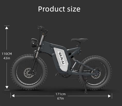 Gunai Mx Electric Bike Inch V Ah Km H W Motor Black