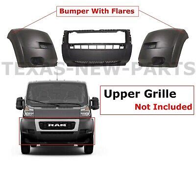 Fits 2019 2022 Ram Promaster Front Bumper Cover W Flare Assembly 1500