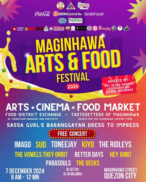 MAGINHAWA ARTS AND FOOD FESTIVAL 2024 A CELEBRATION OF CULTURE