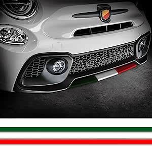 Quattroerre Italy Tricolour Adhesive Strips For Abarth Amazon Co