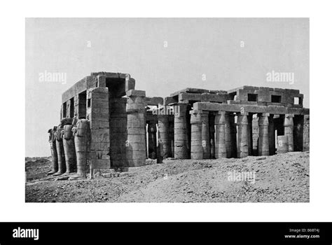 Place The En Atrium Of The Ramsesseum About 1250 Bc Image 1914 Stock