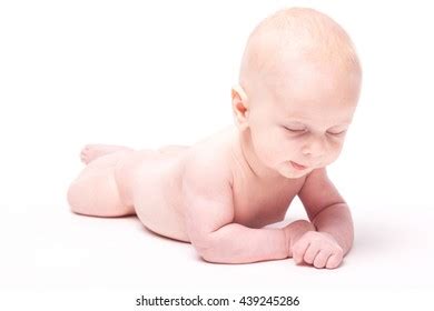 Naked Baby On White Background Stock Photo 439245286 Shutterstock