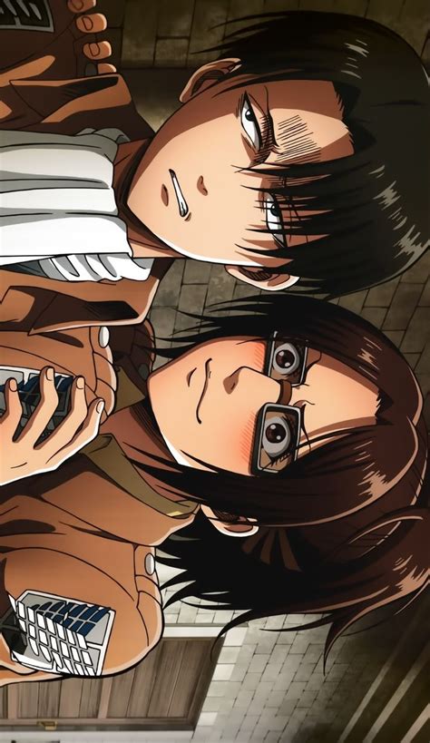 Two Anime Characters Are Looking At Their Phones