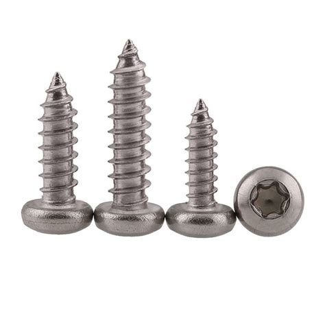 Stainless Steel Torx Drive Pan Head Tapping Screws For Sheet Metal Six