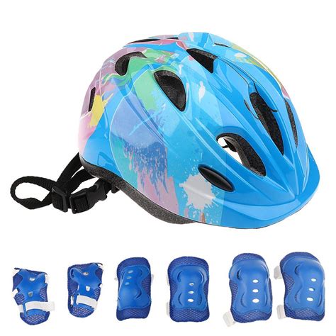 Kinder Schutzausrüstung Protektoren Set Fahrrad Helm Skateboard ...