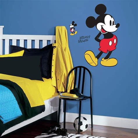 Reviews for RoomMates 5 in. x 19 in. Mickey Mouse 10-Piece Peel and Stick Giant Wall Decal | Pg ...