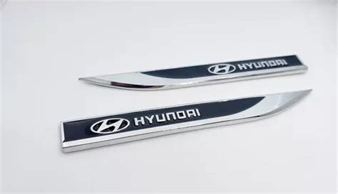 Par Emblema Aplique Hyundai Lateral Sonata Hb Creta Tucson Mercadolivre