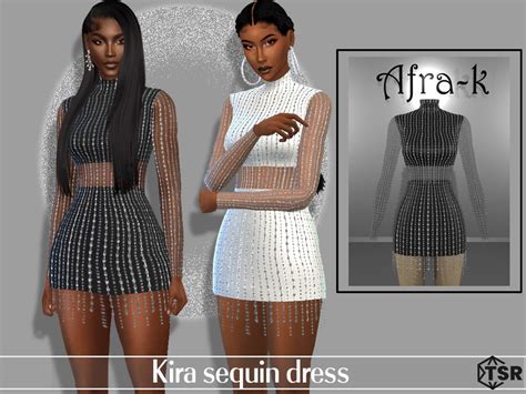 The Sims Resource Kira Sequin Dress Sims 4 Mods Clothes Sims 4