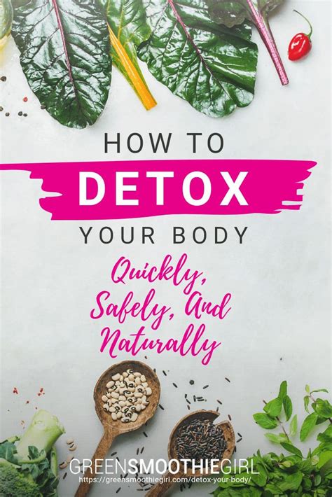 How To Detox Your Body Quickly Safely And Naturally