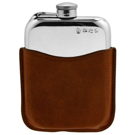 Pewter Hip Flasks Clement White