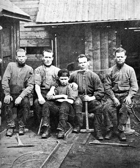 Survivors Of The Tynewydd Colliery Flood 14 Men Trapped 5 Drowned 4