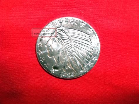 Troy Oz Fine Silver Round Incuse Indian Design Provident