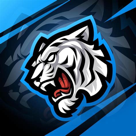 White Tiger Head Esport Mascot Logo Design 44885252 Vector Art At Vecteezy