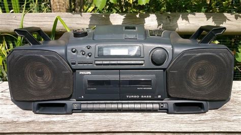 Philips Az S S Boombox Ghetto Blaster Stereo Radio Cd Player