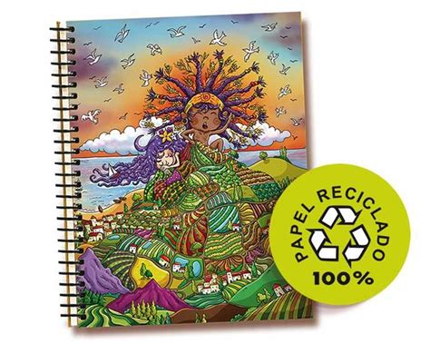 Cuadernos Serie Tapa Dura Reciclado Al Amanecer De Ekilikua