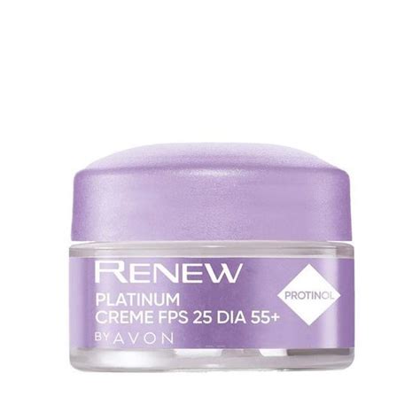 Creme Facial Renew Platinum Dia Protinol G Avon