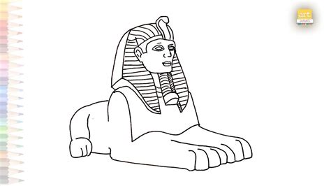 Sphinx Of Hatshepsut Female Pharaoh Of Ancient Egypt Drawing How To