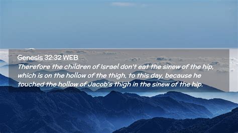 Genesis 3232 Web Desktop Wallpaper Therefore The Children Of Israel