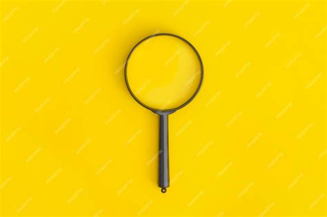 Premium Photo | Magnifier on yellow backgroundmagnifier on yellow ...