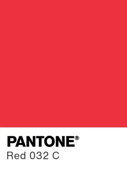 Pantone Color Chart Red