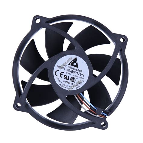 DELTA AUB0912VH 12V 0 60A 4wires Cooling Fan Round Shape