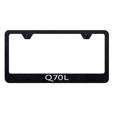 Autogold LF Q70L ERB Rugged Black License Plate Frame With Laser