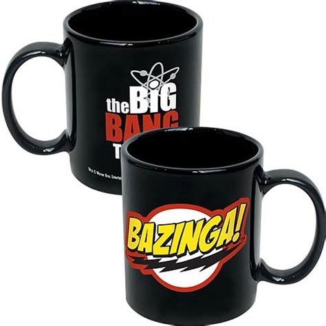 Big Bang Theory Bazinga! Logo Black Coffee Mug