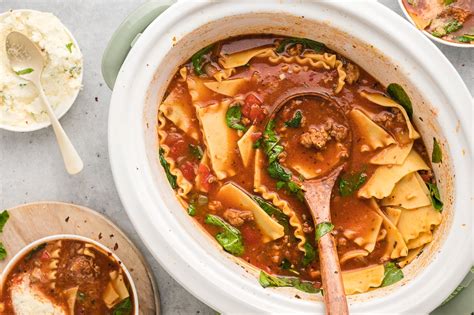 Slow Cooker Lasagna Soup The Magical Slow Cooker