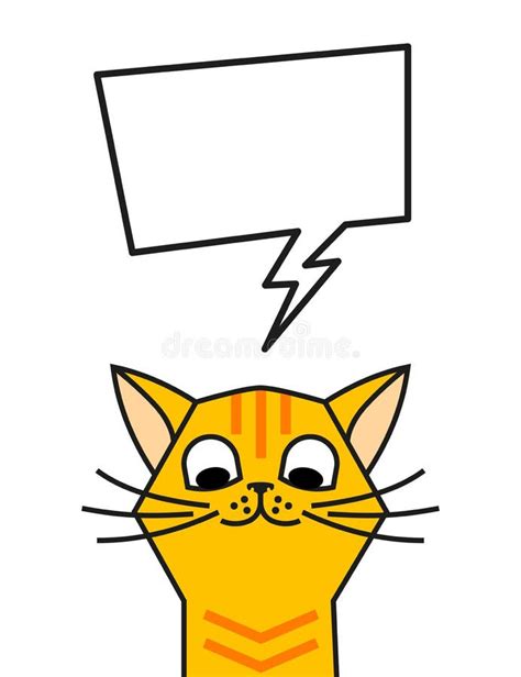 Sad Cat Meme with Speech Chat Bubble Stock Vector - Illustration of friendly, annoyed: 195832137