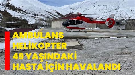 Ambulans Helikopter Ya Ndaki Hasta I In Havaland Afyon Haber