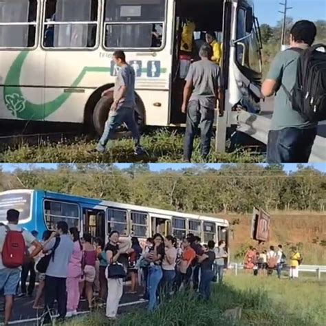 Que susto Motorista perde o controle de ônibus do Transporte Coletivo