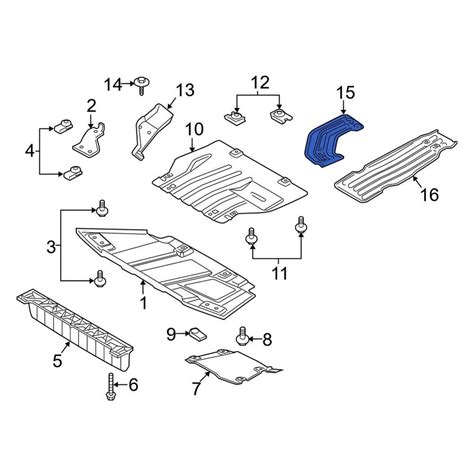 Ford Oe 9l3z7e063a Front Powertrain Skid Plate