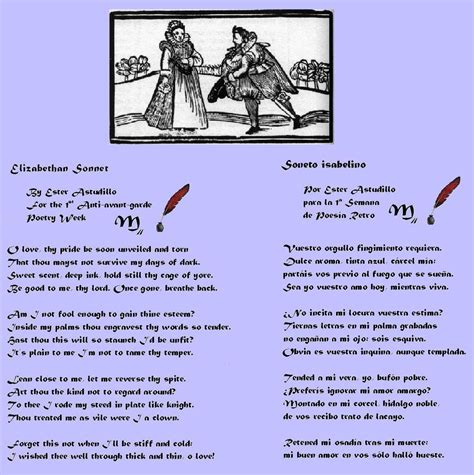 SIETE VOCES: Elizabethan Sonnet / Soneto isabelino