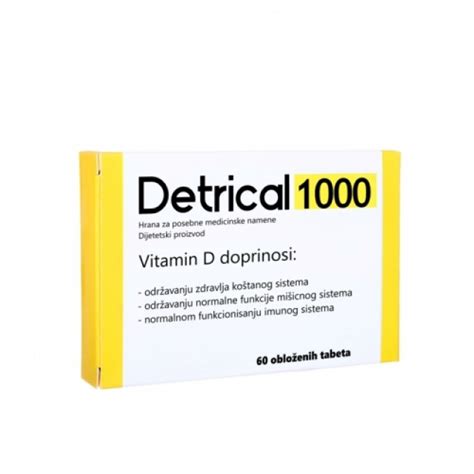 DETRICAL 1000IJ TBL A 60 KOM Apotekamo