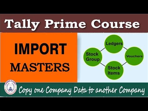 How To Import Masters In Tally Prime Learn Tally Prime Course In Hindi