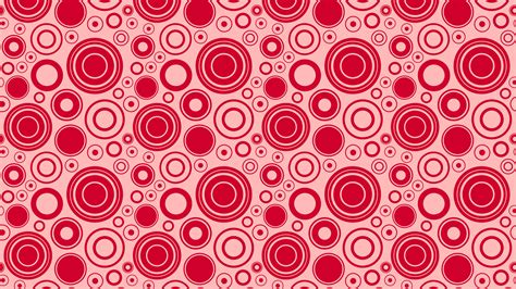 Free Red Seamless Circle Background Pattern Vector Graphic