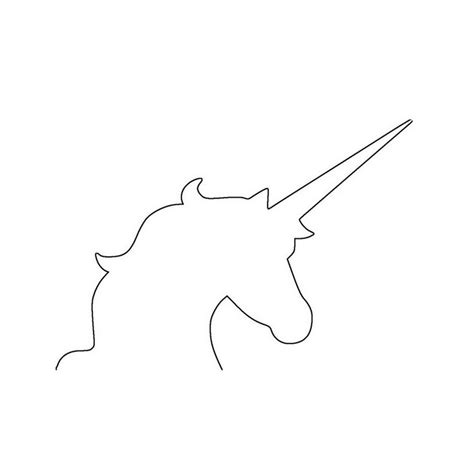 Unicorn Head Outline – Unicorn Coloring Page: Coloring Buddy