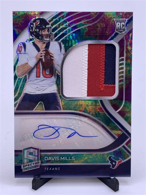 Panini Spectra Davis Mills Color Rpa Houston Texans Rookie