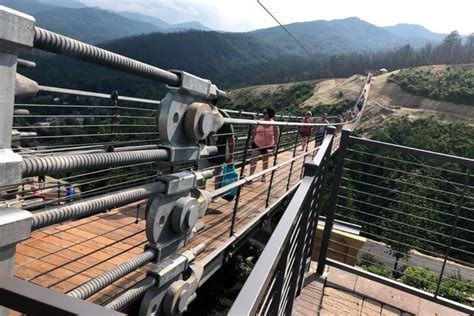 The Longest Pedestrian Suspension Bridge In North America Smokey