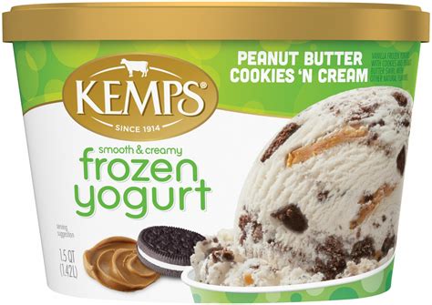 180081 180072 04478 Kemps Peanut Butter Cookies And Cream Frozen Yogurt