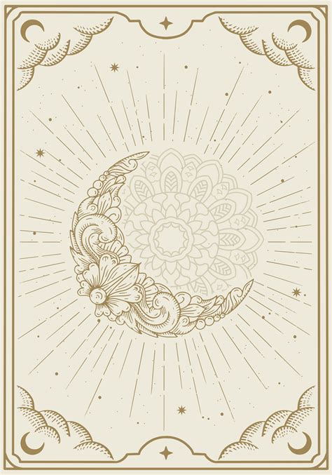 Moon Mandala Poster Tenstickers