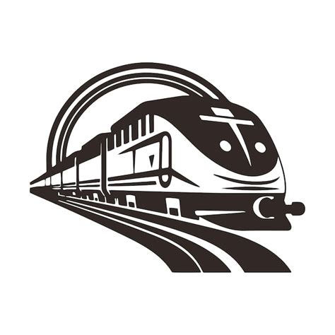 El Logotipo Del Tren El Icono Del Tranv A La Silueta Vectorial Del