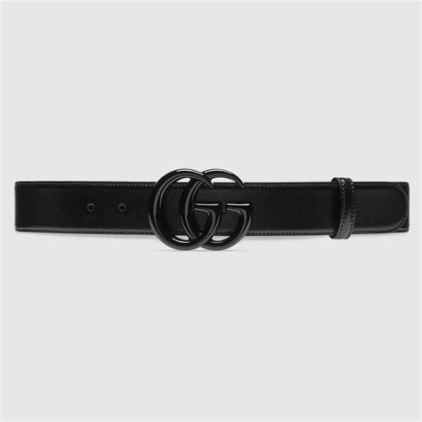 Gg Marmont Wide Belt In Black Leather Gucci® Us