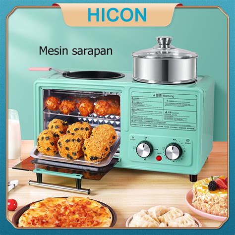 Mesin Sarapan Empat Dalam Satu Mesin Memasak Pelbagai Fungsi Ketuhar