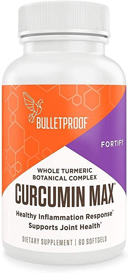 Bulletproof Curcumin Max Inflammation Response Softgels, 60 Count, Keto ...