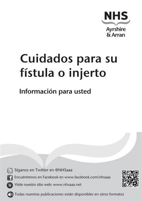 Pdf Cuidados Para Su F Stula O Injerto Dokumen Tips